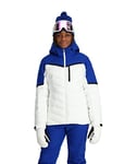 Spyder Brisk Synthetic Down Veste de Ski Femme, Blanc, XS