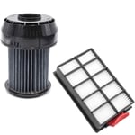 Vhbw - Lot de 2 filtres compatible avec Bosch bgs 6-220GB (Serie 01 GS-60 power), 62232/01, 62232 aspirateur - filtre hepa, filtre à lamelles