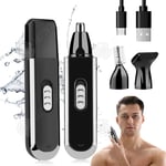 INN Nose Hair Trimmer USB Uppladdningsbar Professionell Nose Trimmer 3 i 1 Exakt skärning smärtfri multifunktion för män och kvinnor