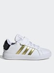 Adidas Sportswear Kid'S Star Wars Grand Court 2.0 Elasticated Trainers - White/Gold