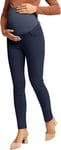 Maacie Pantalon de Grossesse Pantalon de Tous Les Jours pour Femme Business Casual Pantalon de Grossesse Extensible Taille Haute