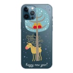 EIDERWOOD iPhone 16 Pro Max Fleksibelt Plast Jul Deksel - Merry Christmas - Reinsdyr