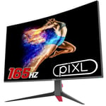 piXL CM32GF5 32" VA Curved 144Hz/ 165Hz Full HD 5ms DisplayPort HDMI Monitor