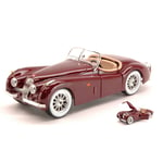 JAGUAR XK 120 ROADSTER 1951 AMARANT 1:24 Burago Auto Stradali Die Cast