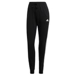 adidas Women's Essentials Single Joggers, Black/White, S