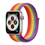 Apple Watch 5 (44mm) Nylon armbånd - Pride Edition