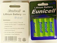 4 X PoundMax AA LITHIUM BATTERIES LR6 L91 DIGITAL CAMERA 