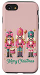 iPhone SE (2020) / 7 / 8 Preppy Pink Nut cracker Merry Christmas Cute Xmas Nutcracker Case