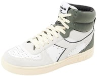 Diadora Mixte Magic Basket Mid Suede Chaussure de Gymnastique, White Dark Forest, 36.5 EU