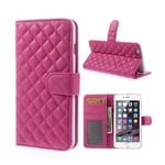 Apple Mellvig (het Rosa) Iphone 6 Plus Diamond Stitch Flip Fodral