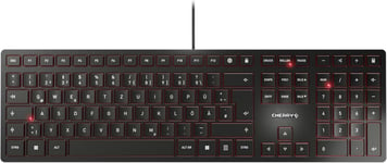 Kc 6000 Slim,Clavier Au Design Ultra-Plat,Layout Allemand (Qwertz),Filaire (Connexion Usb-A),Silencieux,Durable,Marquage Des Touche,Noir