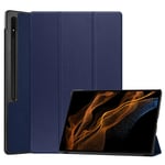 samsung Samsung Tab S8 Ultra Tri-Fold PU Case Navy