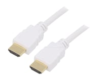 Cable HDCP 2.2.HDMI 2.0 male des deux cotes 3m - blanc