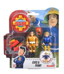 Simba 109251043 - Fireman Sam - Sam Figures Double Pack III, Elvis & Penny