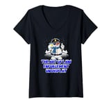 Womens The Art of Law Enforcement on Display Funny Police Officer V-Neck T-Shirt