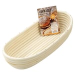 RBV Birkmann Dough Rising Basket 28x13x8 cm, Rattan Cane, Beige, 28 x 13 x 8 cm