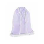 Westford Mill Cotton Gymsack - ryggsäck - Lavender/White - One Size