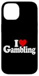 Coque pour iPhone 14 I LOVE HEART GAMBLING CASINOS PARIS TRADING LAS VEGAS