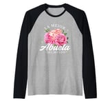 Le Mejor Abuela Del Mundo Grammy Love Grandparents Day Raglan Baseball Tee