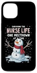 iPhone 13 Nurse Xmas Surviving The Nurse Life One Meltdown At A Time Case