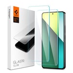 Spigen Glas.tR Slim Verre Trempé compatible avec Xiaomi Redmi Note 13 Pro 5G, POCO X6, 2 Pièces, Résistant aux Rayures, 9H Protection écran