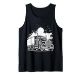 American Semi Truck Tank Top