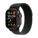 Apple Watch Ultra 2 GPS + Cellular 49mm Smartwatch, Sports Watch with Black Rugged Titanium Case with Black Trail Loop - S/M. Fitness Tracker, Precision GPS, Extra-Long Battery Life, Carbon Neutral