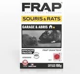 FRAP GRAIN'TECH - Appât Anti Rongeur - pour Rat Et Souris - Garage Et Abris - 6 Sachets De Blé Raticide 25g - 150g