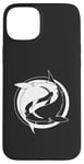 Coque pour iPhone 15 Plus Requin blanc Yin Yang