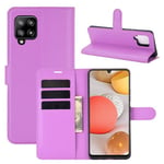 Galaxy A42      Pu Wallet Case    [Purple]