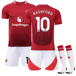 Manchester United Hemmafotbollströja Barn 2024-2025 Kit Nr.10 Rashford adult XL