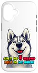 iPhone 16 Funny Dog Lover Ain't No 5 Second Rule Design Case