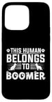 Coque pour iPhone 15 Pro Max Nom de chien Boomer Cadeau personnalisé pour animal domestique appelé Boomer