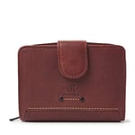 dR Amsterdam Portefeuille pour Femme - Portefeuille Classique en Cuir avec Protection RFID - Élégant et sûr pour Tous Vos Besoins de paiement - 93123 Brown, Marron, S, Contemporain