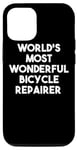 Coque pour iPhone 15 Pro Réparateur de vélo le plus merveilleux au monde – Drôle