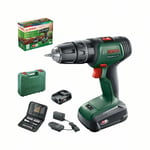 Bosch Slagborrmaskin 18V med 2x1,5Ah batterier och laddare