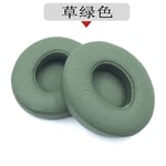 Earpads Coussinets de Rechange Coussinets d'oreille Oreillette de Remplacement Coussins en Mousse pour Casque Beats SOLO3 Wireless SOLO2 version Bluetooth vert herbe,