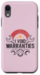 Coque pour iPhone XR I Void Warranties Funny Sarcastic Mechanic Engine Meme