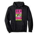 Mud Run Mud Runner Women Girl Team Pullover Hoodie