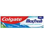 Colgate Max Fresh Toothpaste with Cooling Crystals 75ml | fresh breath toothpaste | Fresh FX technology for 10X longer lasting cooling | helps to fight cavities | keeps teeth white