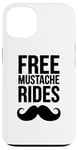 Coque pour iPhone 13 Free Moustache Rides Moustache Face Sitting