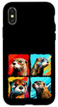 iPhone X/XS Otter Pop Art Colorful Drawing Painting Case