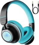 Casque Bluetooth Sans Fil S2, Signal Stable Bon Effet D'Appel Et Anti-Interférence Puissant De Puce Qualcomm 3003, Casque Réduction De Bruit Active, Télétravail, Métro, Bleu