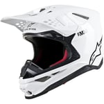 Crosshjälm alpinestars - Sm10 solid vit mx small supertech m10