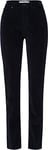 BRAX Women's Style Mary Structure Velvet Pants, Navy, 34W x 32L