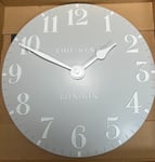 JOHN LEWIS NEW Thomas Kent Arabic Numerals Wall Clock Dove Grey  12" (30cm)