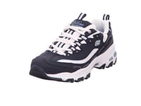 Skechers Femme D'lites Biggest Fan 11930-nvw Flat-sheets, Bleu, 38 EU