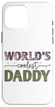 Coque pour iPhone 16 Pro Max Motif camouflage Daddy le plus cool du monde