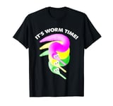 It's Worm Time T-Shirt, Magic Fuzzy Worms Toy on a String T-Shirt