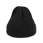 FENGHUAN Chapeau d'hiver   Twist Tissé Chaud en Laine Tricoté Bonnet Propriétaire Melon Chapeau en Cuir Chapeau Pointu pour Enfants